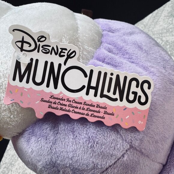 Disney Munchlings Large Ursula Plush - Lavender Ice Cream Sundae - NWT - Picture 3 of 3